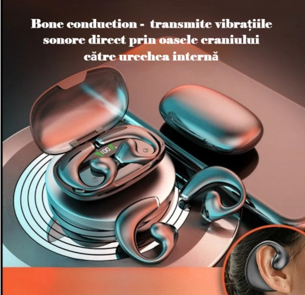 Căști cu conducție osoasă negre